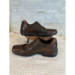 Men's Cole Haan Zeno Brown Leather Slip On Split Toe Loafers Size 8.5M